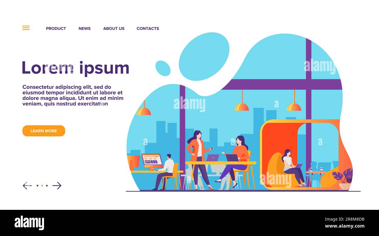 Coworkers in business casual Stock Vector Images Alamy