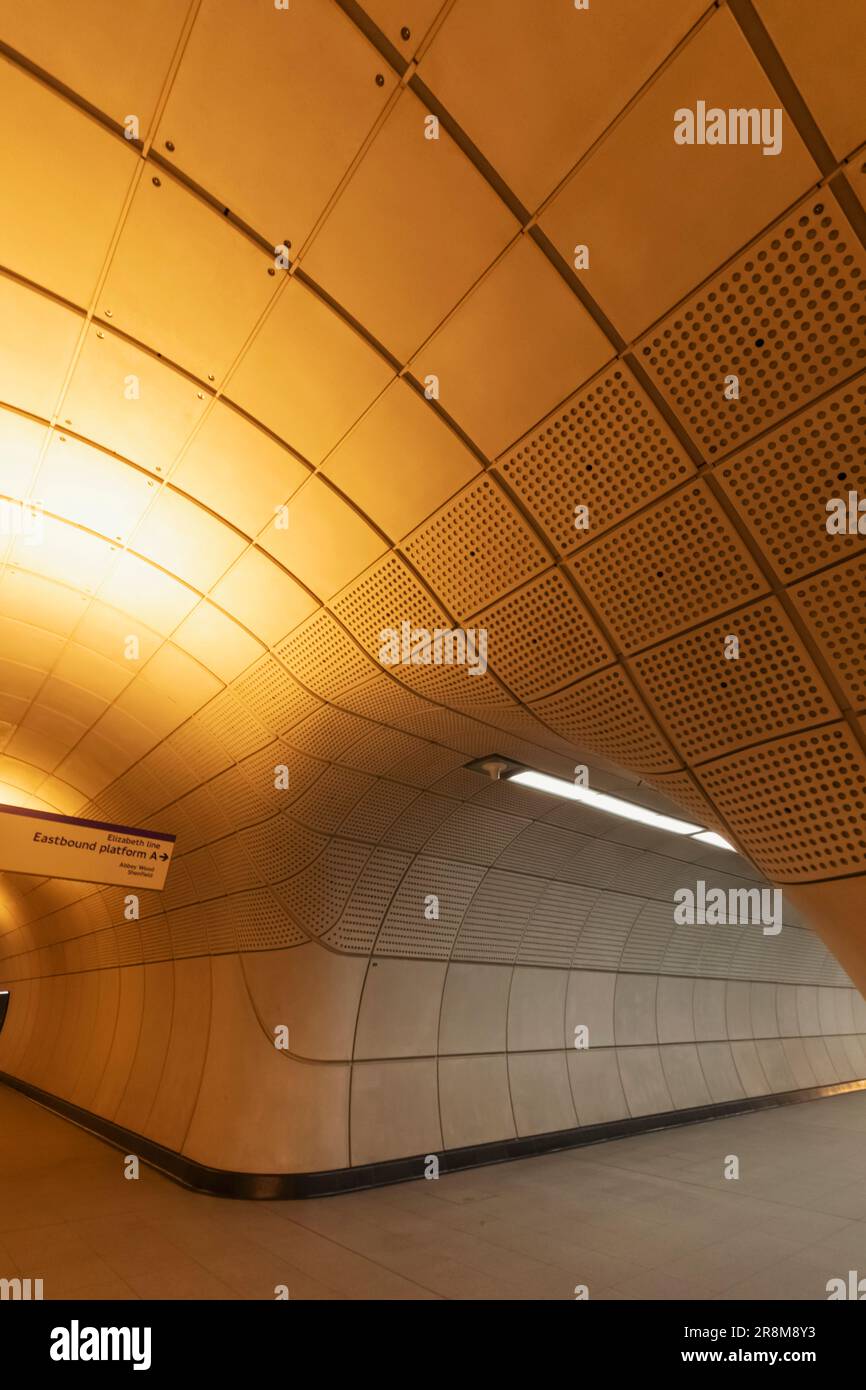 England, London, London Underground, Tottenham Court Road Underground Station, Elizabeth Line