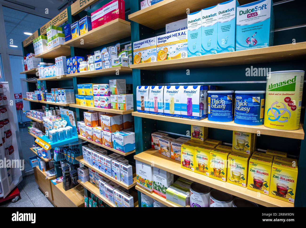 Schwerin, Germany. 30th May, 2023. Dietary supplements and cosmetics