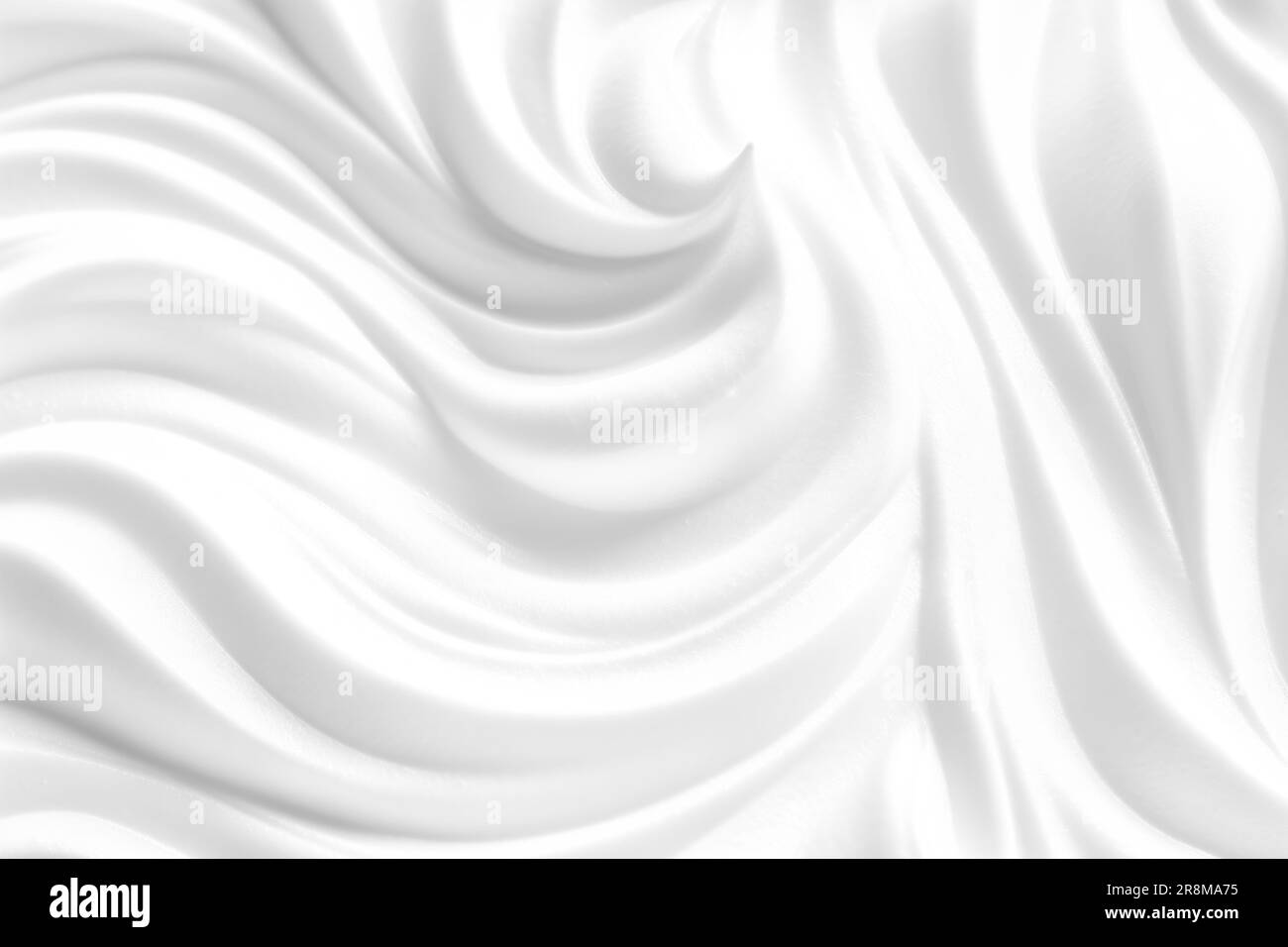 Pure white cream texture smooth creamy cosmetic product background