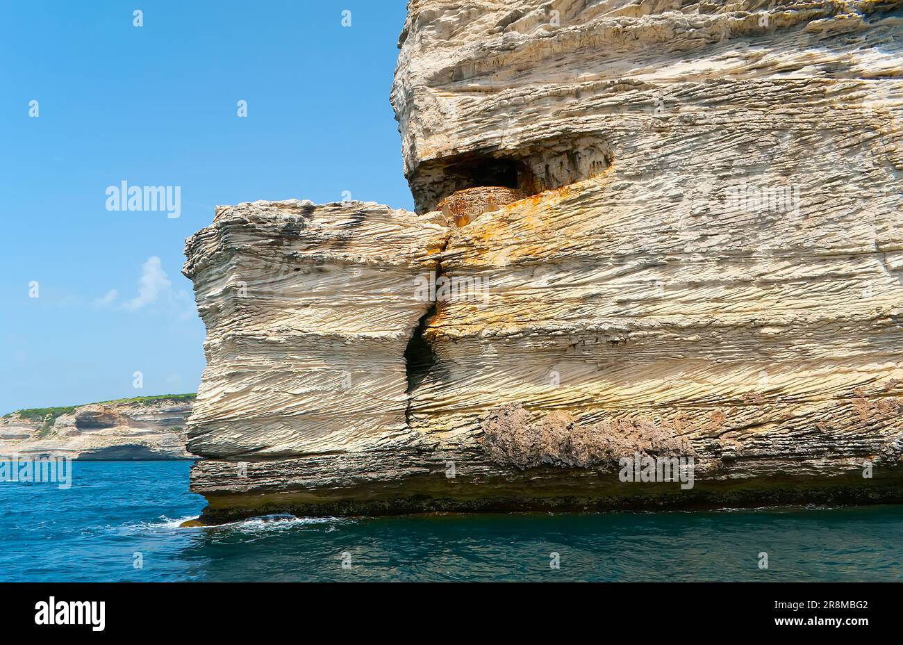 Limestone Stretch The picturesque white limestone rocks stretch along the coastline of ...