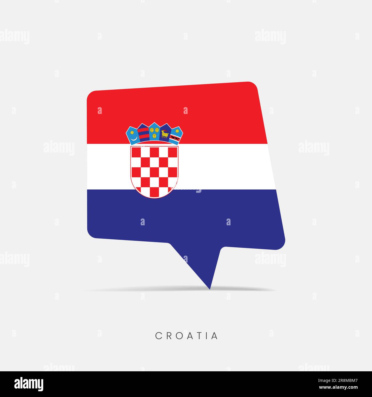 Croatia flag bubble chat icon Stock Vector Image & Art - Alamy