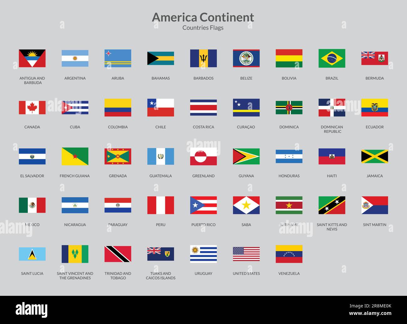 Peru united states map Stock Vector - American Continent Rectangle Flag Icon 2R8ME0K 