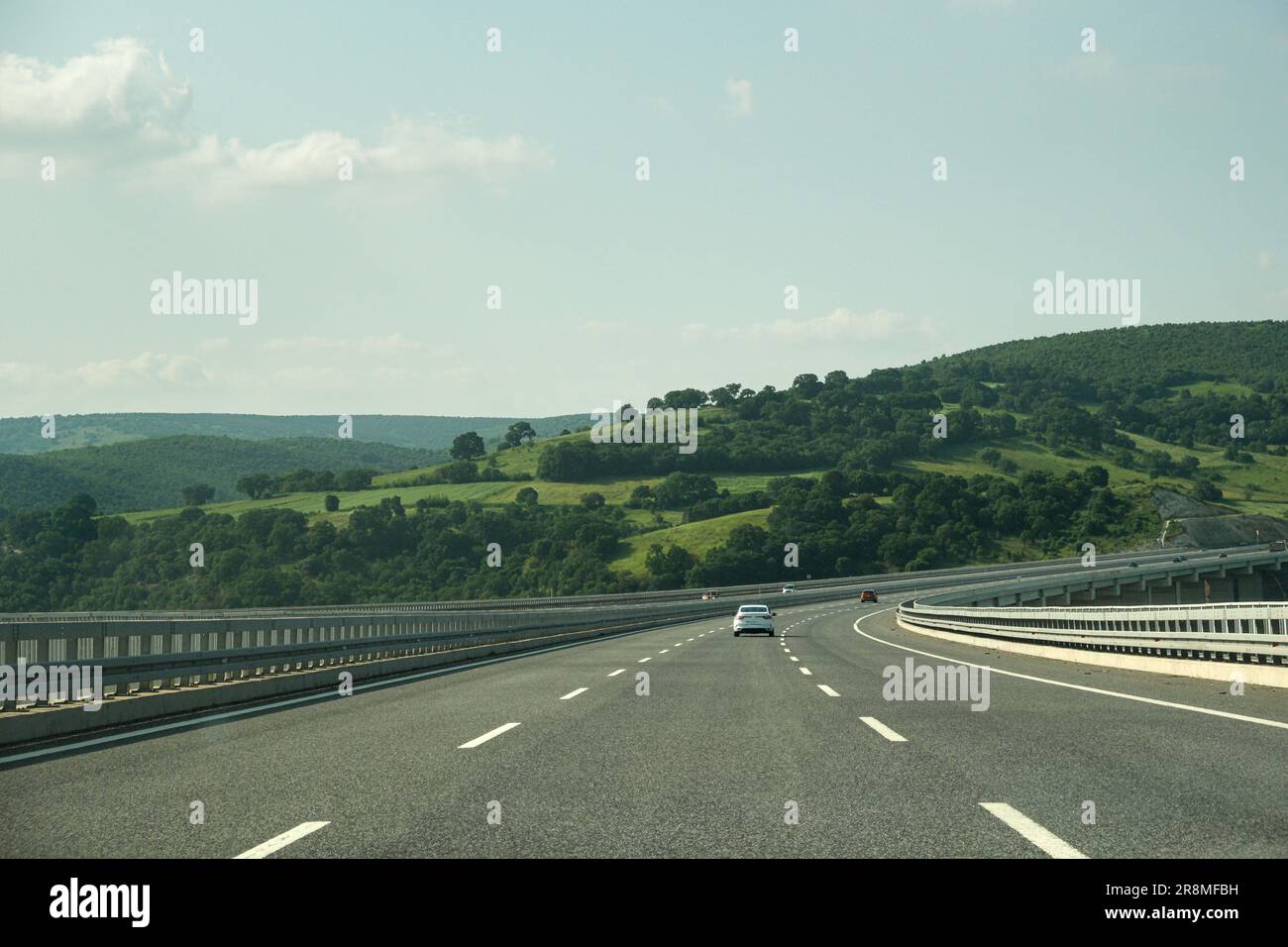 Izmir Istanbul Highway road background material Stock Photo - Alamy