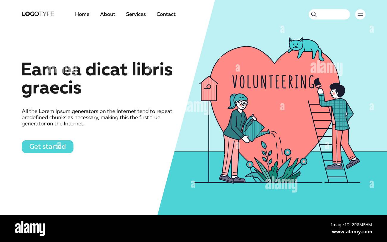 Voluntary charity persons vector illustration Stock Vector Image & Art Alamy