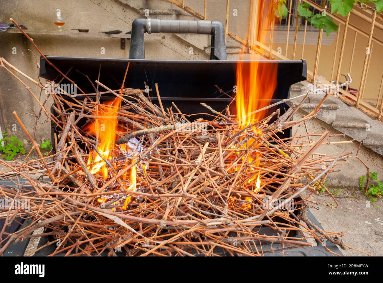 Chimney stone barbecue grill hi-res stock photography and images - Alamy
