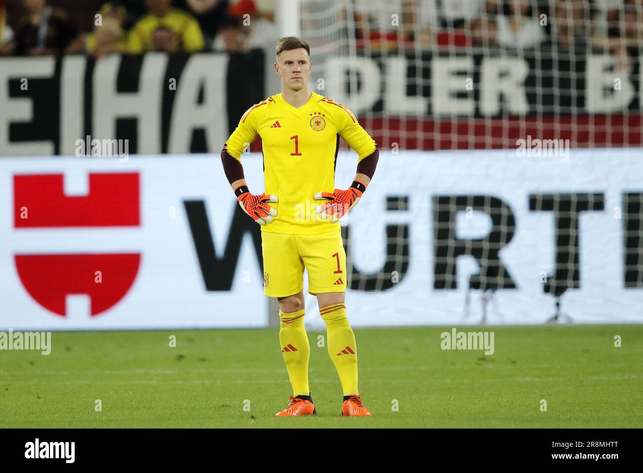 GELSENKIRCHEN - 20/06/2023, Germany goalkeeper Marc-Andre ter Stegen during the friendly international match between Germany and Colombia at the Veltins-Arena on June 20, 2023 in Gelsenkirchen, Germany. AP | Dutch Height | BART STOUTJESDYK Stock Photo