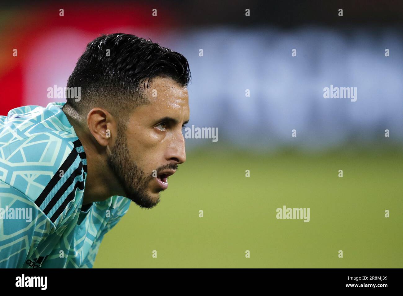 GELSENKIRCHEN - 20/06/2023, Colombia goalkeeper Camilo Vergas during the friendly international match between Germany and Colombia at the Veltins-Arena on June 20, 2023 in Gelsenkirchen, Germany. AP | Dutch Height | BART STOUTJESDYK Stock Photo