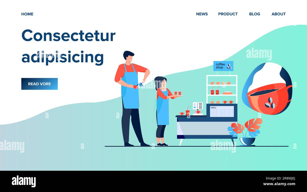 Baristas in coffee shop Stock Vector Image & Art Alamy