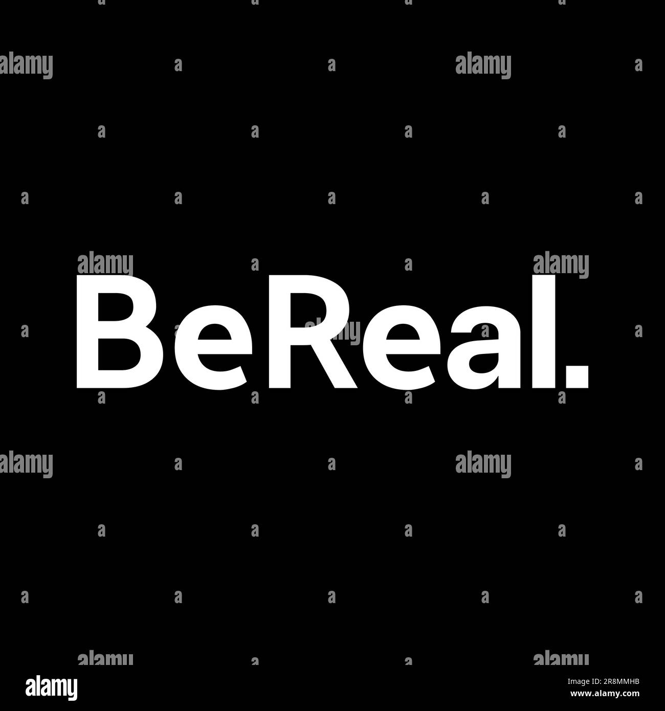Kharkiv, Ukraine June 18, 2023. BeReal social media icons set. Be