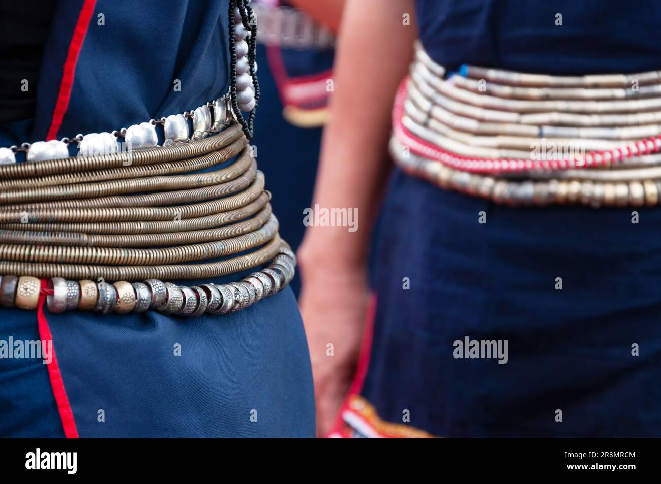 Kadazan Dusun traditional hip belt known as Tangkong Stock Photo