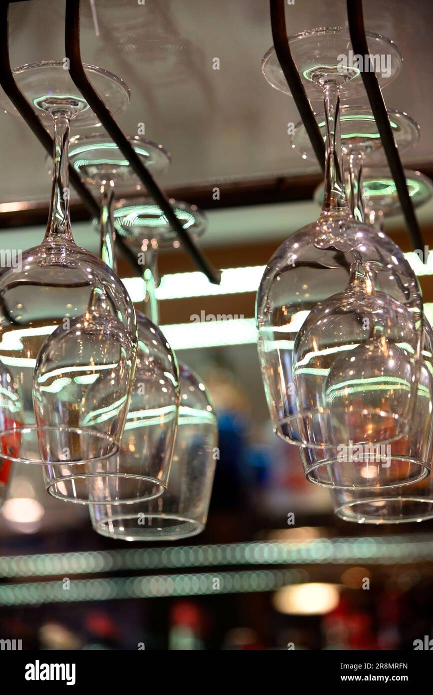 wine glasses Stock Photo