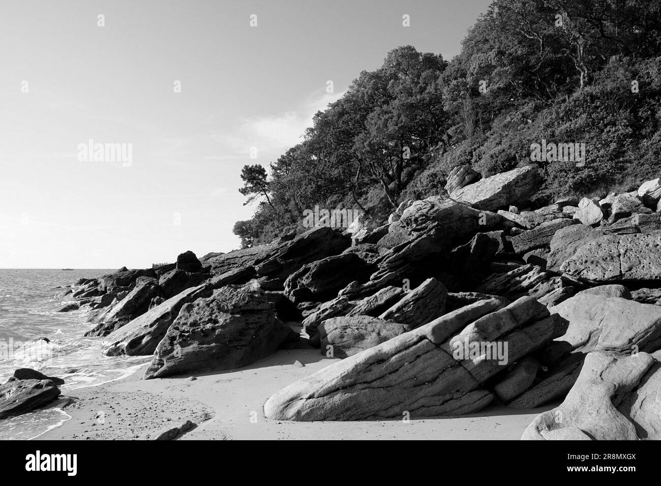 Paysage de plage Black and White Stock Photos \u0026 Images - Alamy, image size:1300x956