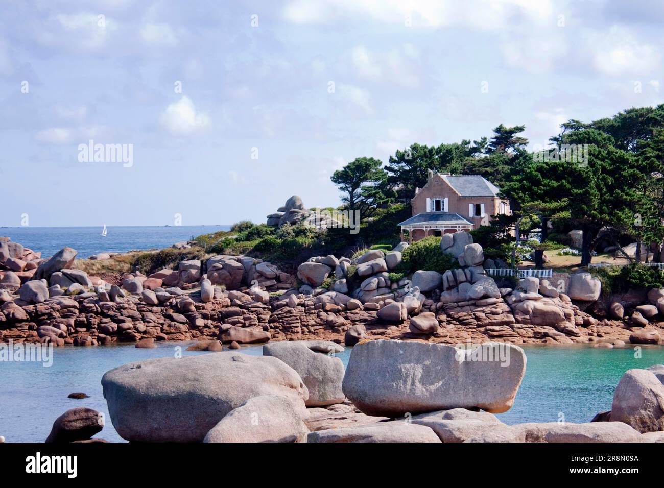House on the Cote de Granit Rose Stock Photo - Alamy