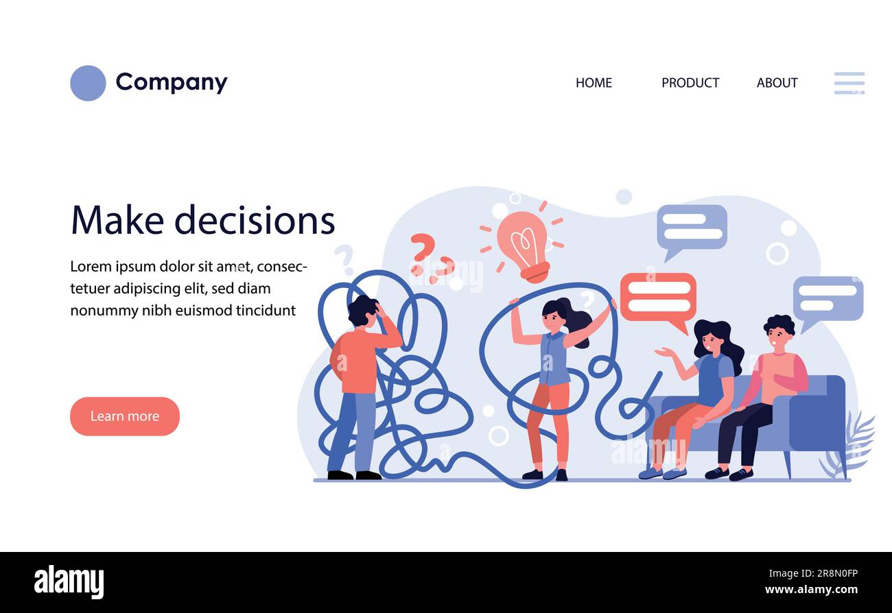 Man and woman having problems while making decisions [Converted] Stock ...