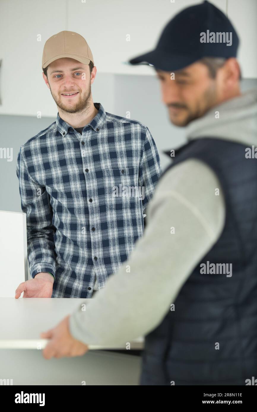 house moving and real estate concept Stock Photo