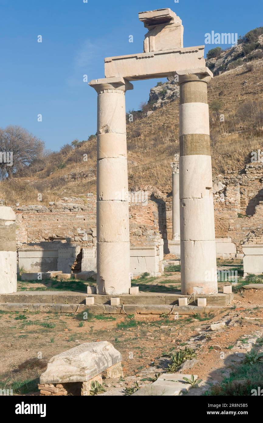 Prytaneion, Artemis Temple, Ephesus, Turkey Stock Photo