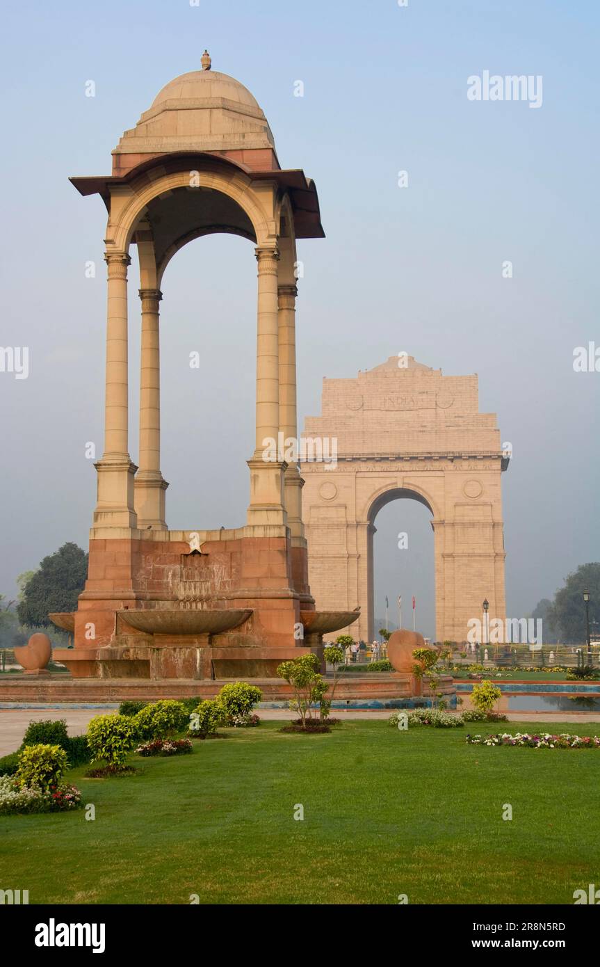 The Canopy, New Delhi, New, War Memorial India Gate, New Delhi, India Stock Photo