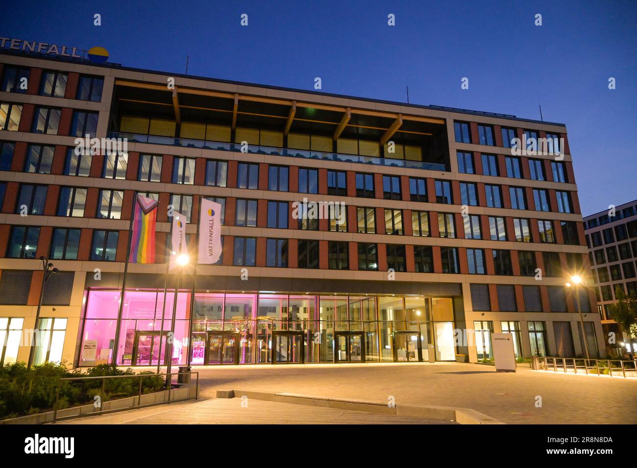 Vattenfall Germany Headquarters, Hildegard-Knef-Platz, Schoeneberg, Berlin, Germany Stock Photo