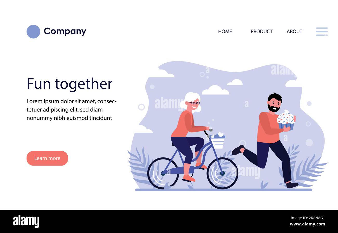 old woman riding bike