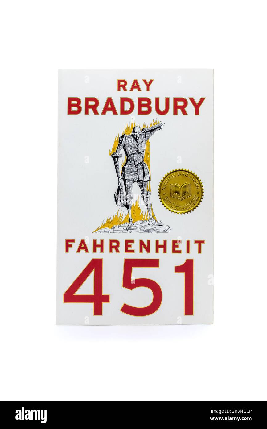 Fahrenheit 451 by Ray Bradbury, isolated on white background. Lahti