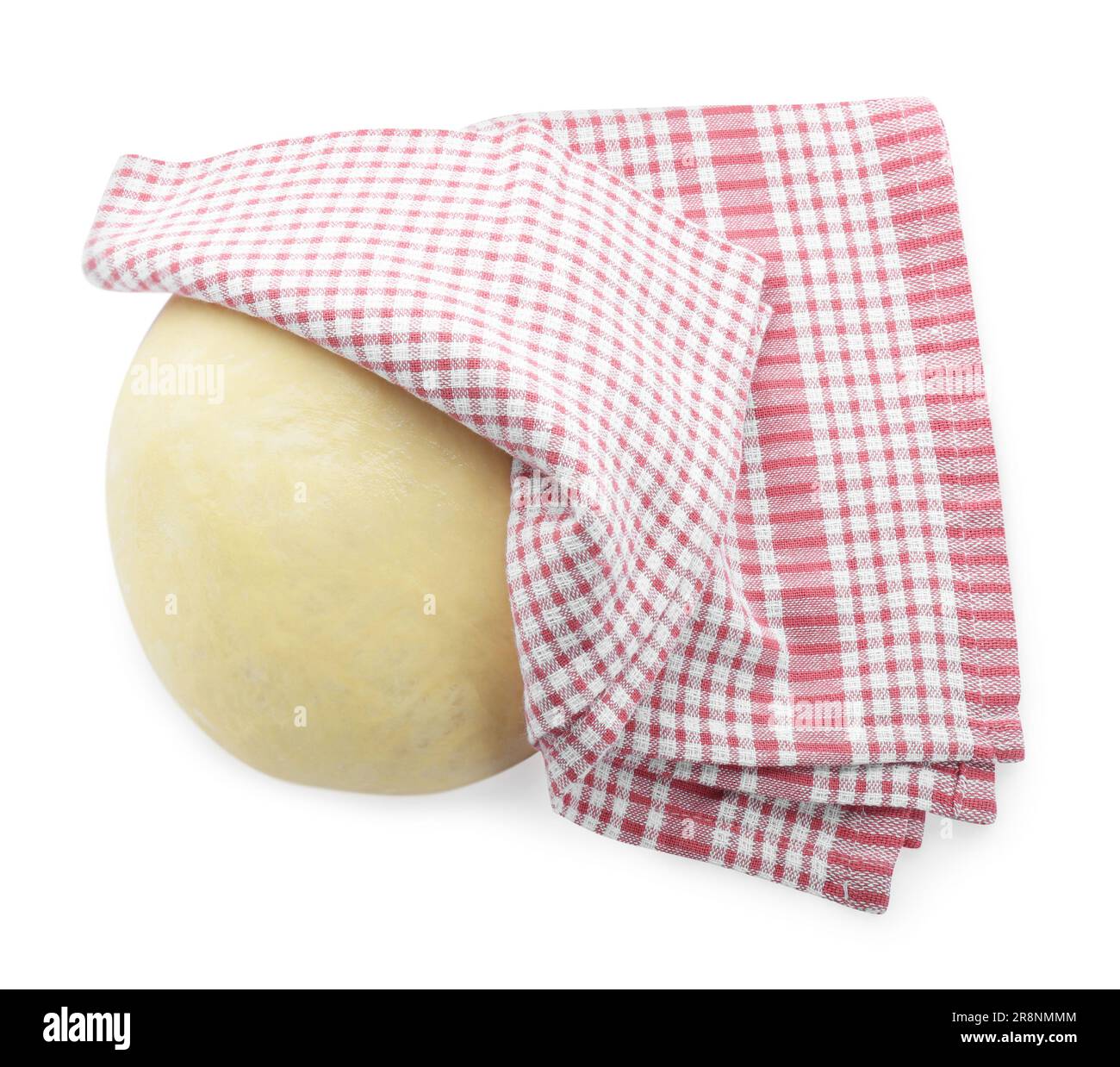 Fresh yeast dough isolated on white, top view Stock Photo - Alamy