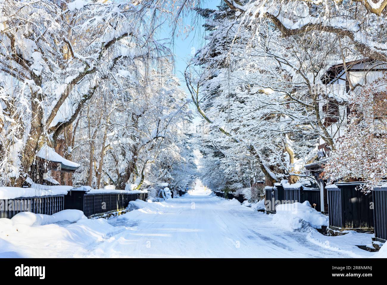 Kakunodate Buke Yashiki in Winter Stock Photo - Alamy