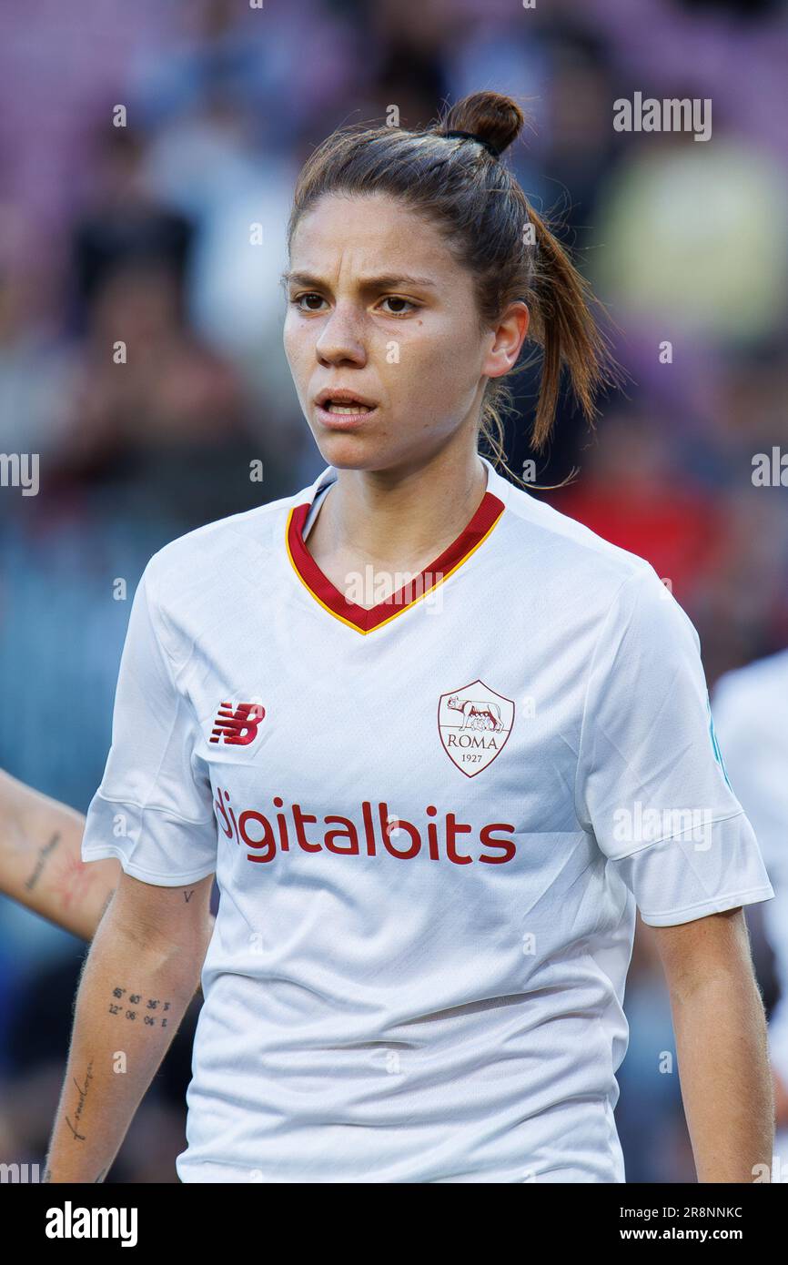 BARCELONA MAR 21 Manuela Giugliano in action during the Women's