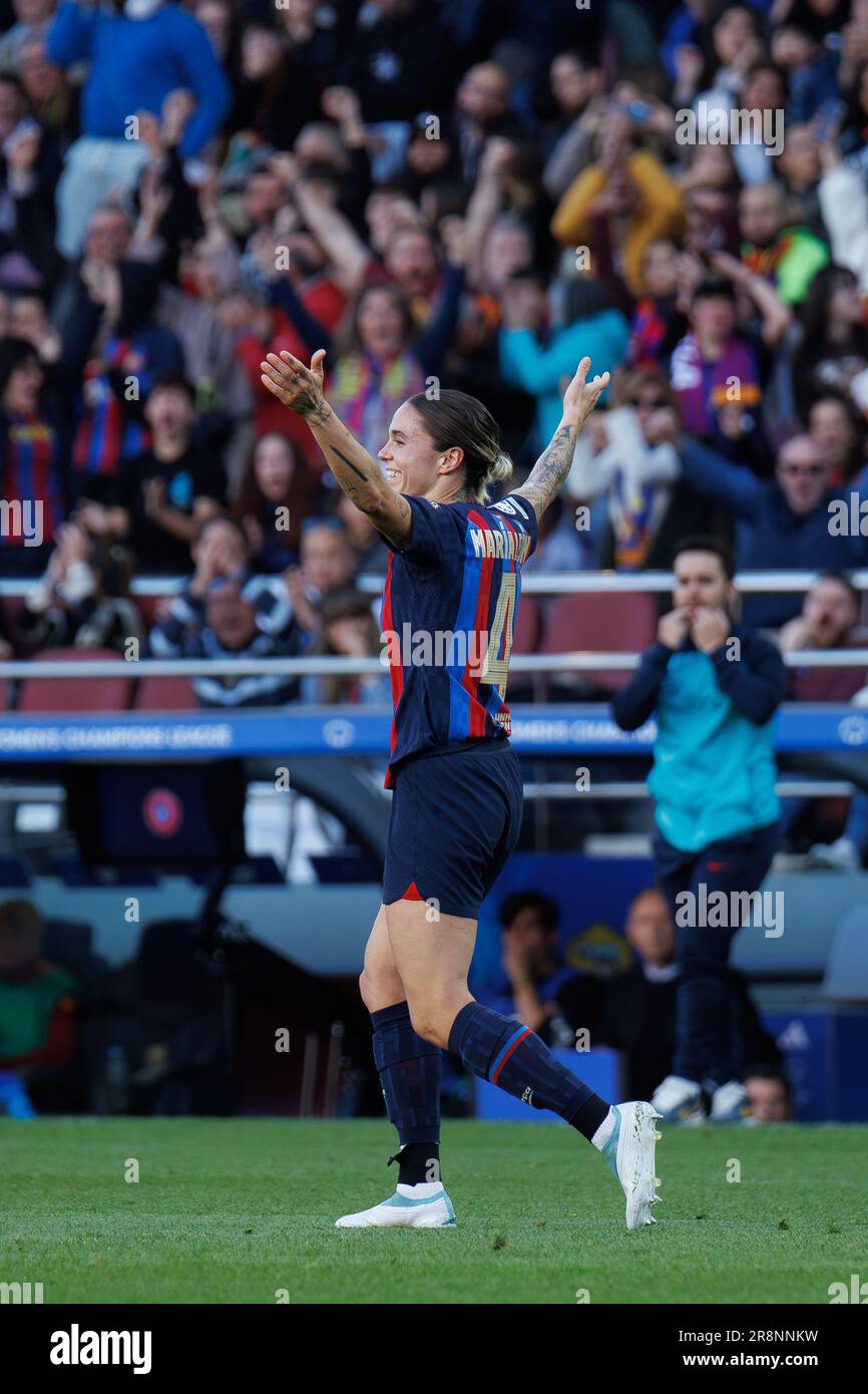 BARCELONA - MAR 21: Mapi Leon in action during the Women's Champions ...