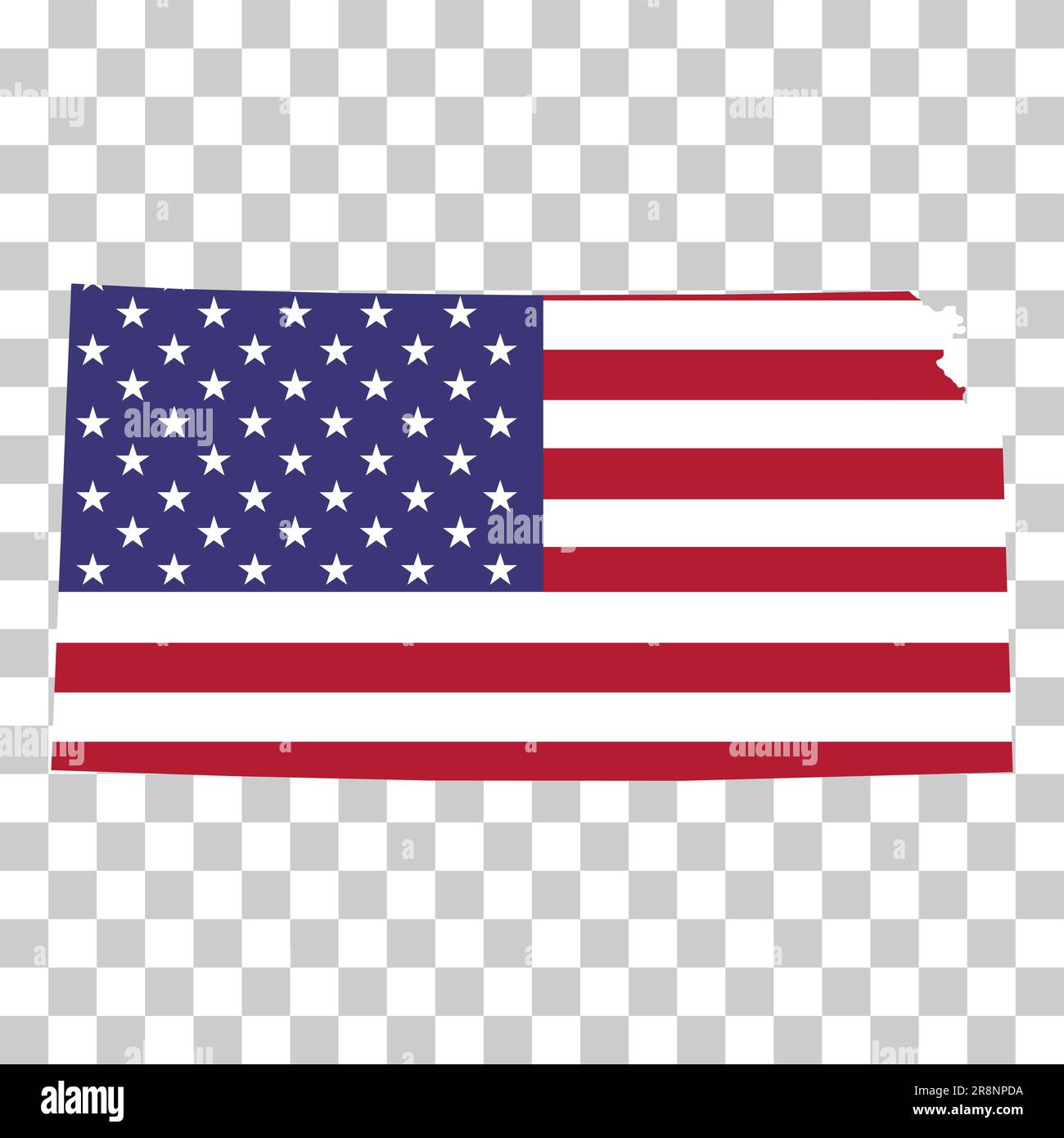 Kansas map shape united states - Kansas Map Shape United States Of America Flat Concept Icon Symbol Vector Illustration 2R8NPDA