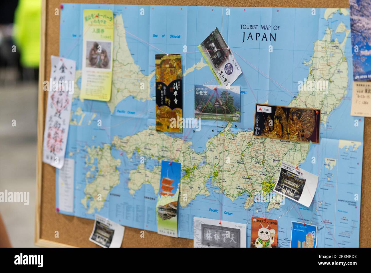 Tourist map of japan stock photo alamy
