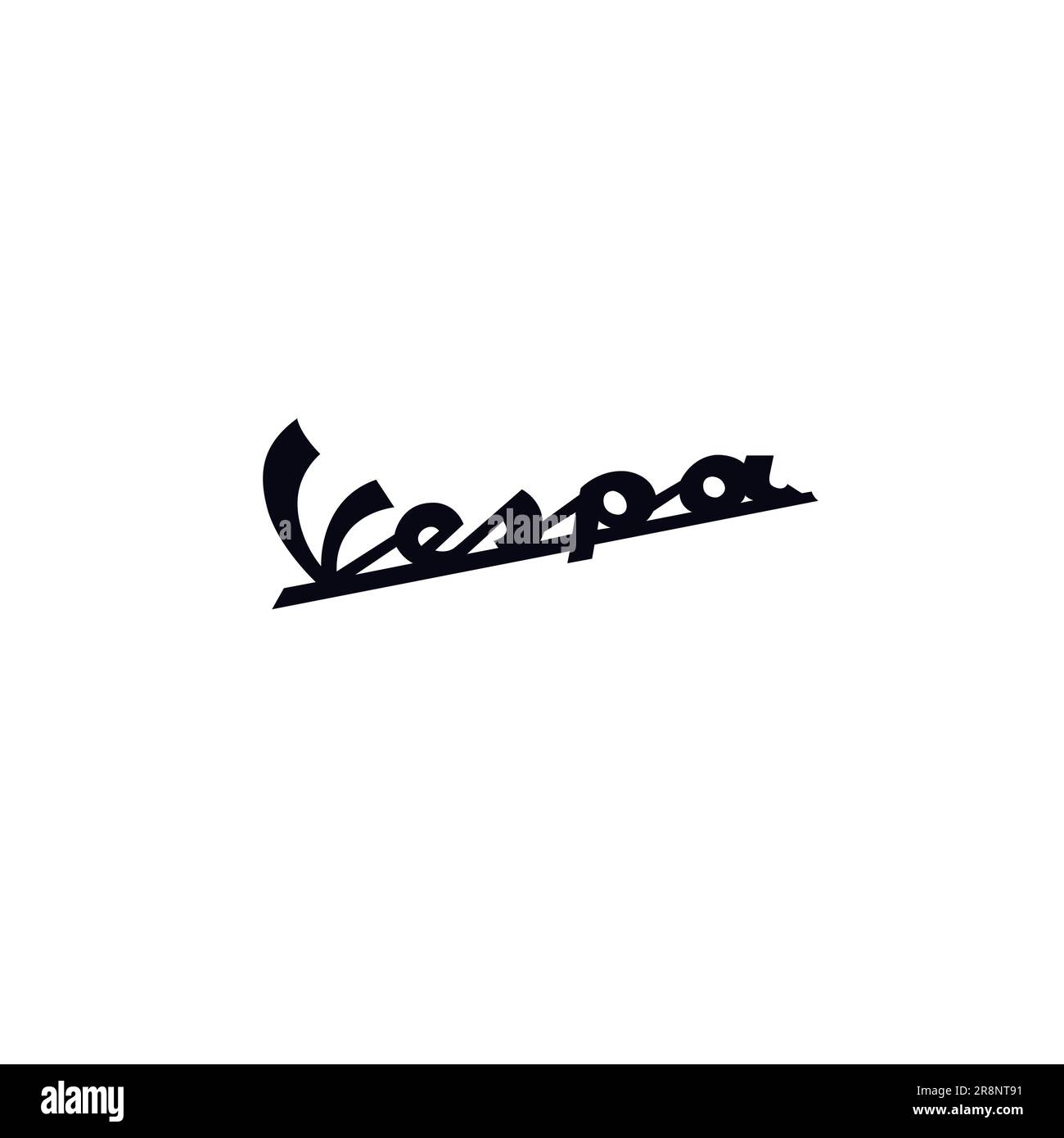 Vespa Letter logo. Scooter Logo Design Stock Vector