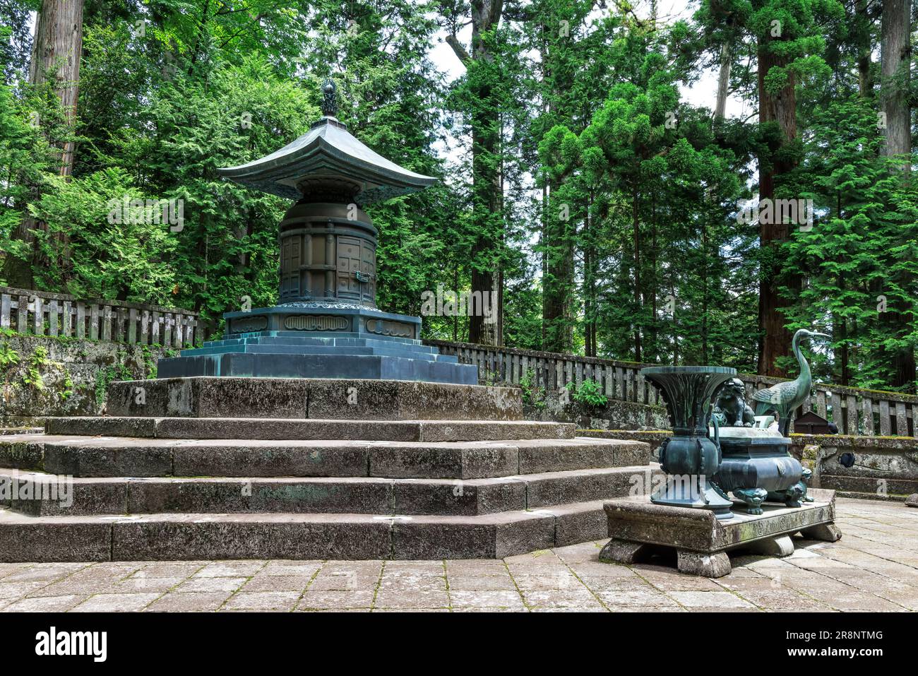 Okusha Okusha treasure tower at Nikko Toshogu Stock Photo - Alamy