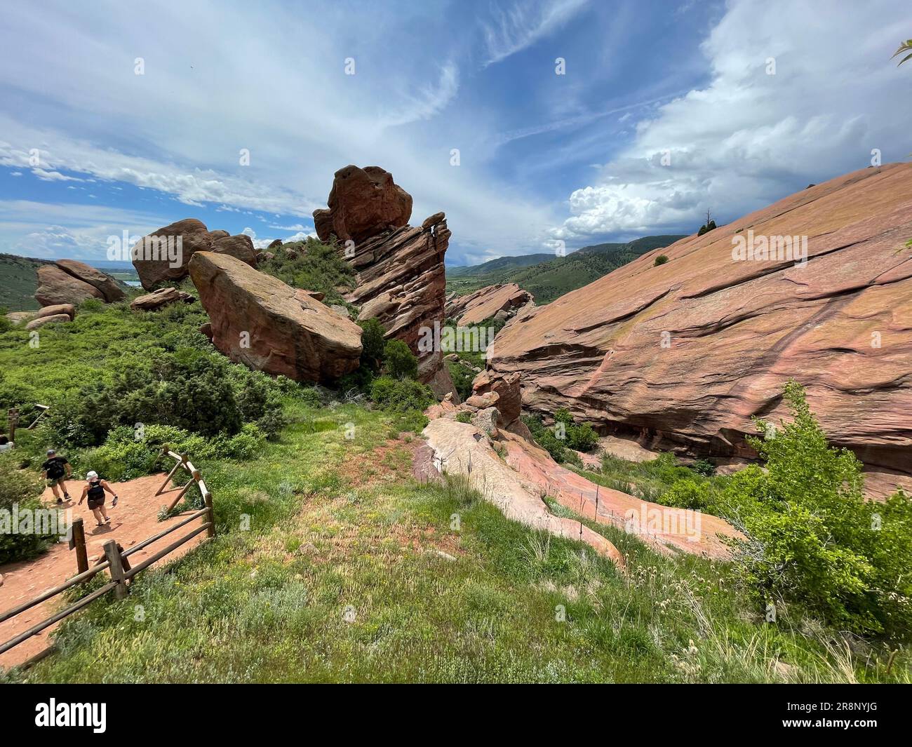 Red Rocks amphitheater in Golden, Colorado Stock Photo