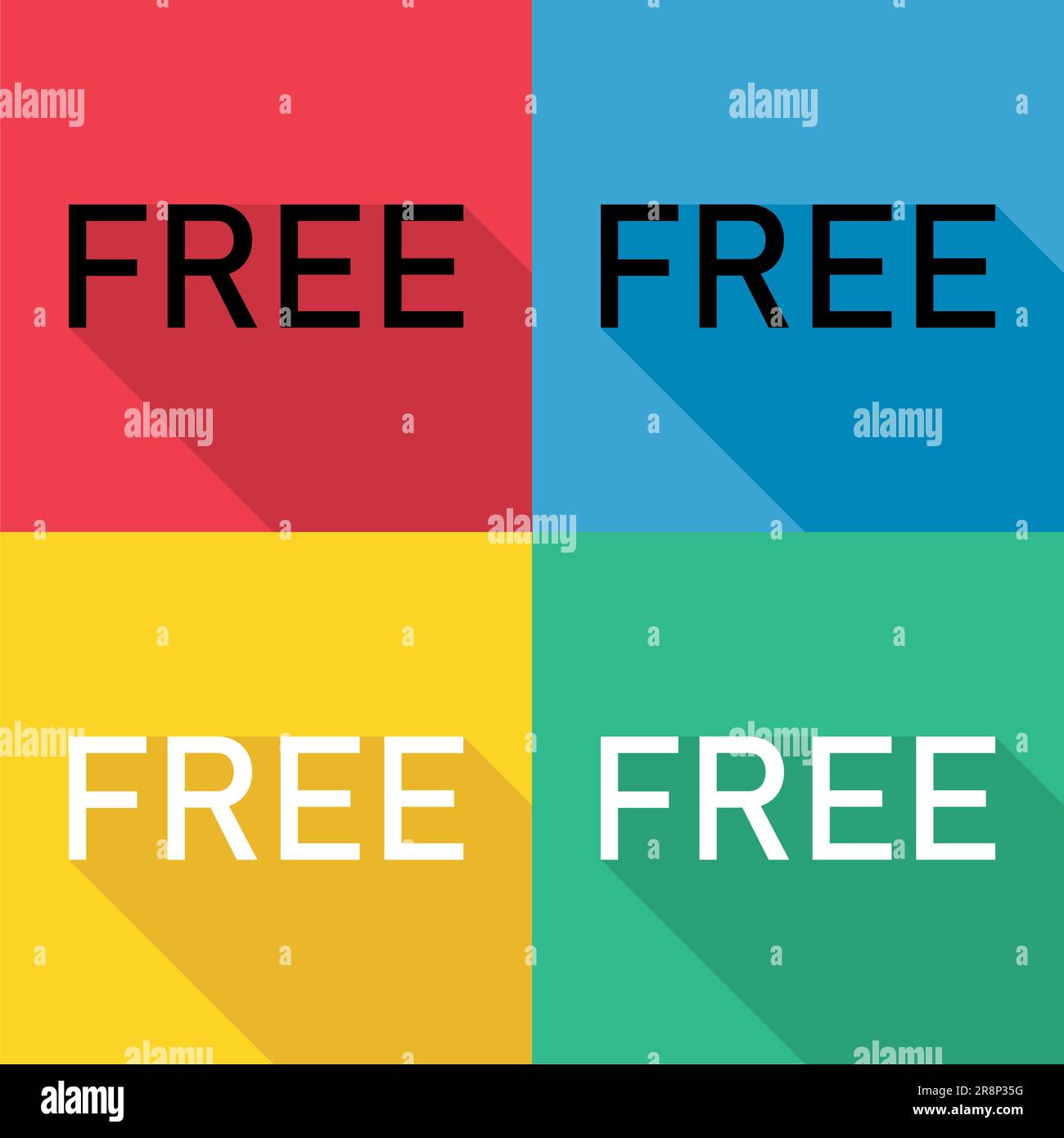 Free Vector  Gratis label collection design