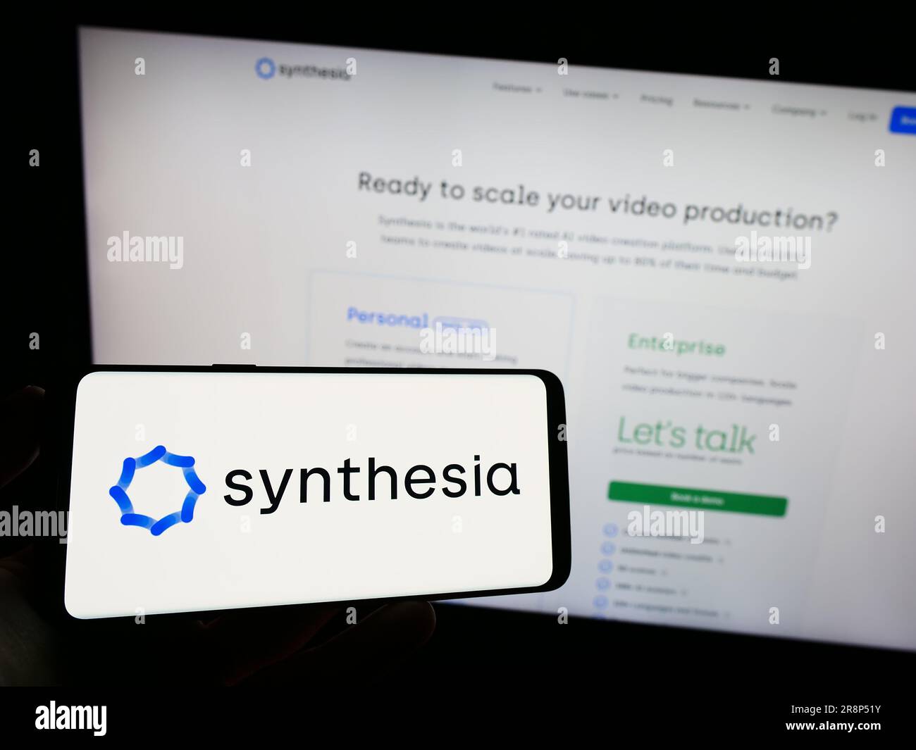 Synthesia ai hires stock photography and images Alamy