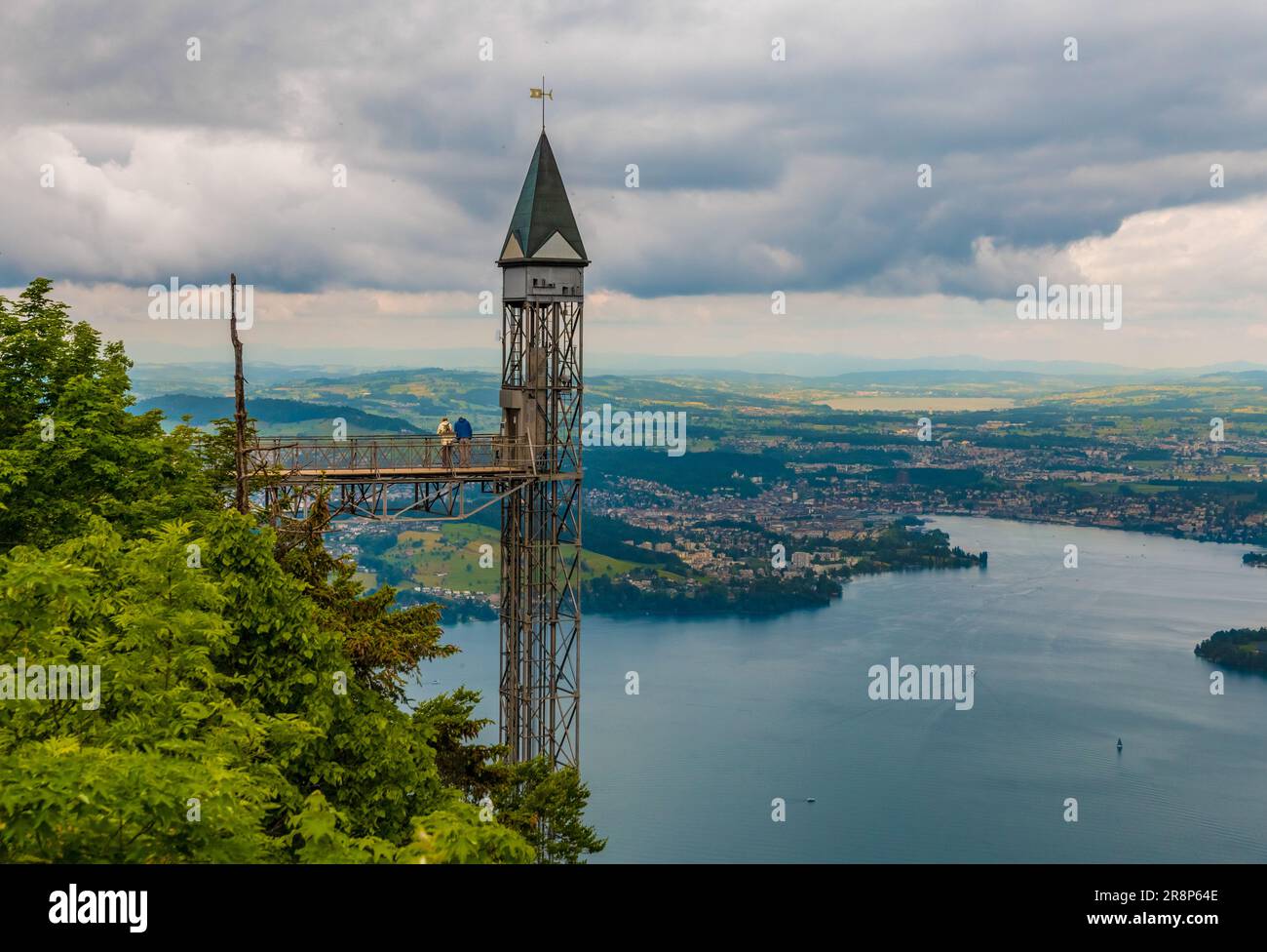 Nice view of the Hammetschwand Lift, the highest exterior elevator in