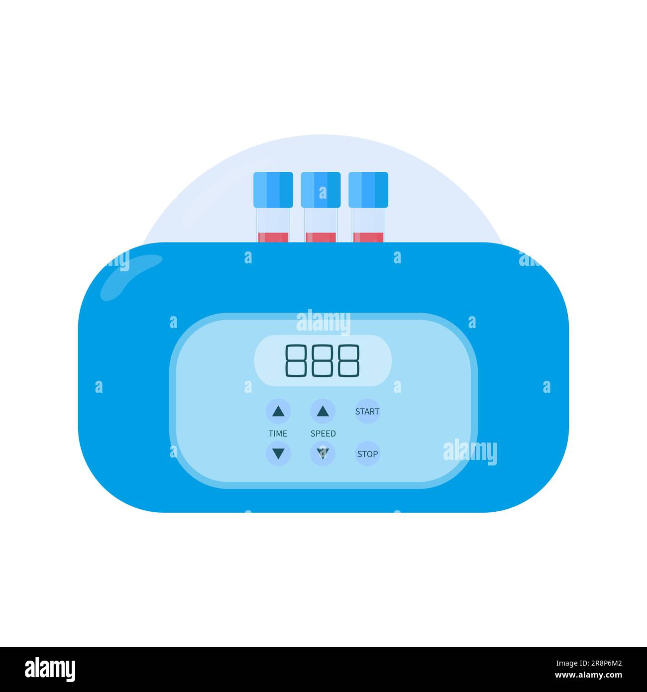 Centrifuge laboratory separation equipment kit medical illustration Stock Vector