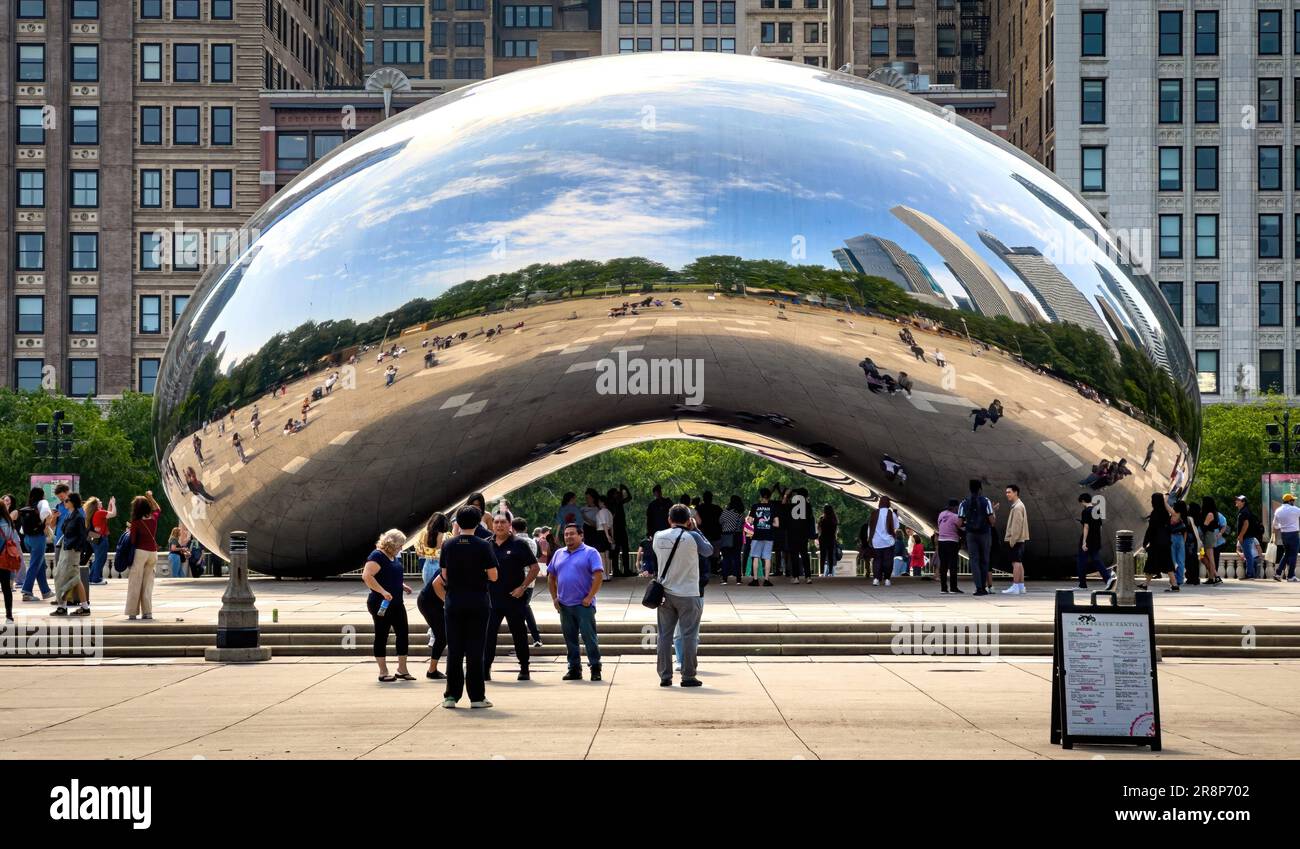 Cloud Gate at Millennium Park Chicago CHICAGO, UNITED STATES JUNE