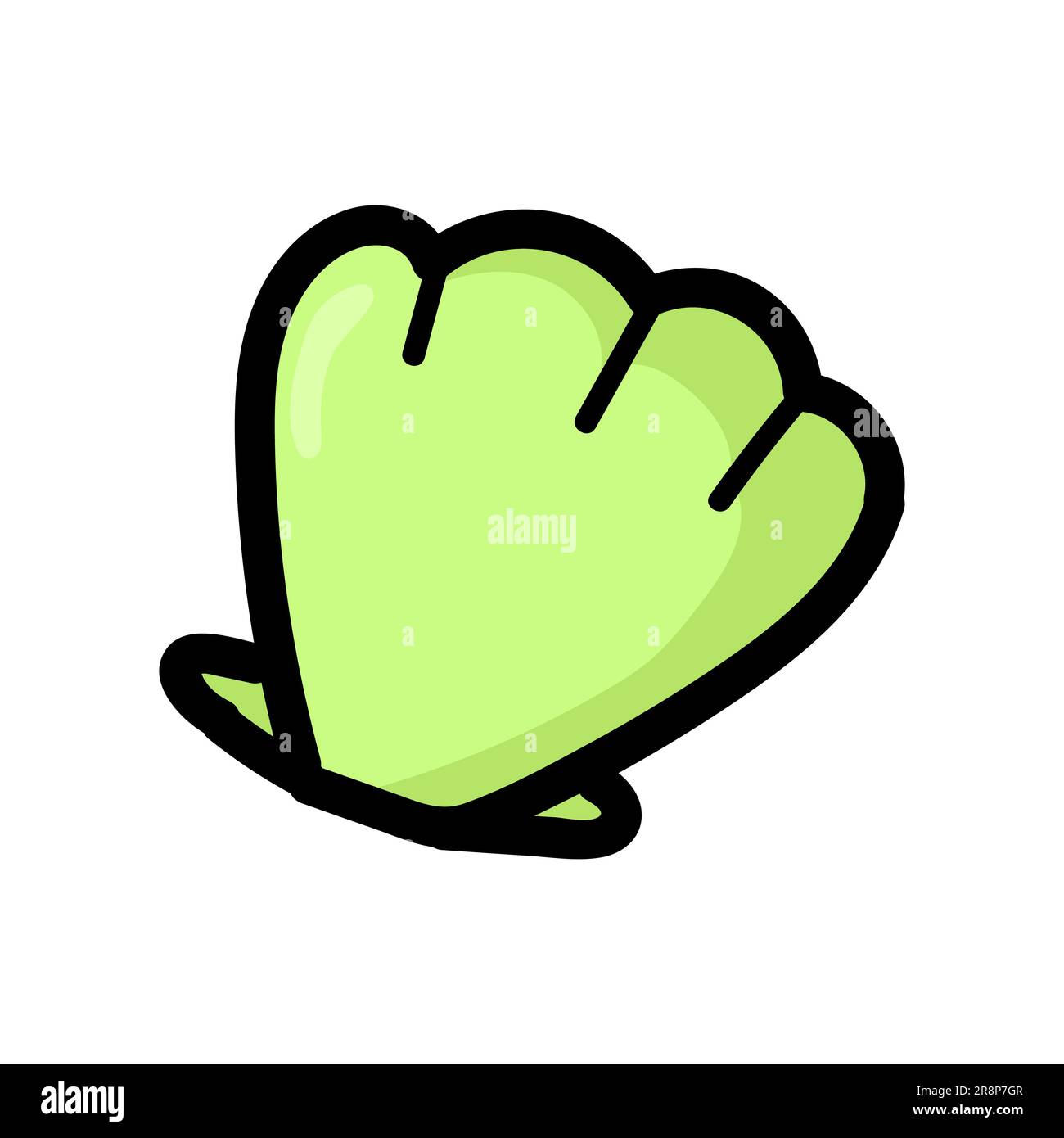 Hand drawn doodle seashell. Vector illustration isolated on white ...