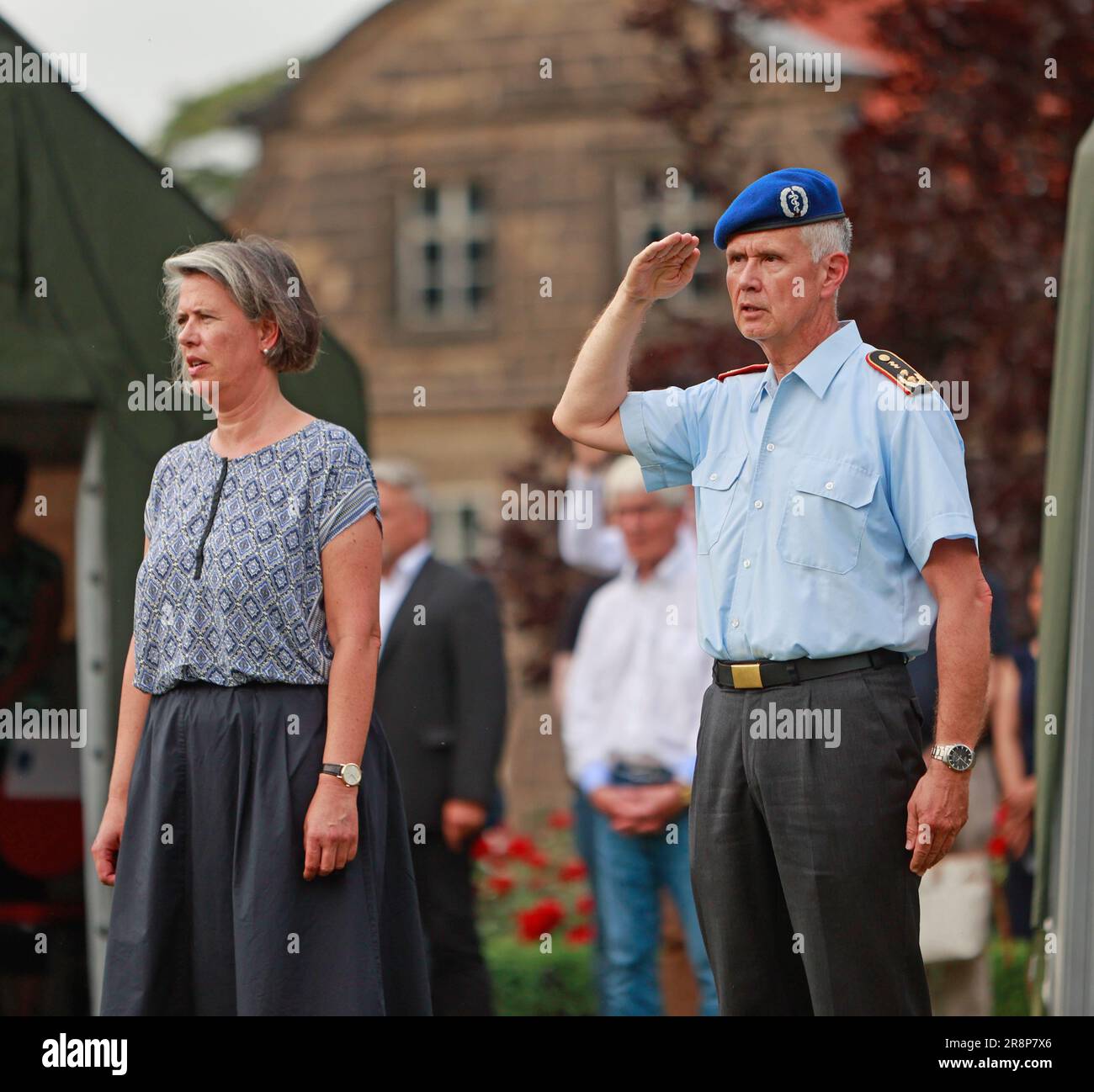 Blankenburg, Germany. 22nd June, 2023. Tamara Zieschang (CDU, l ...