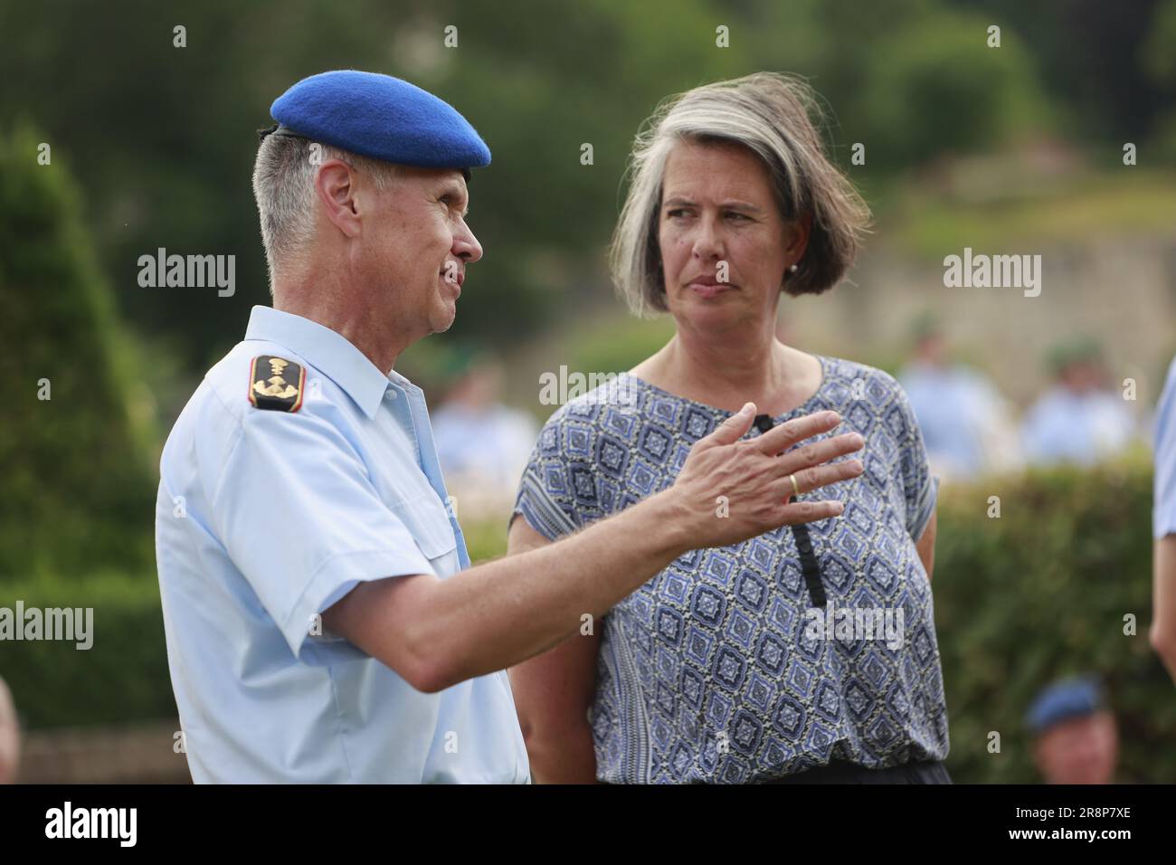 Blankenburg, Germany. 22nd June, 2023. Tamara Zieschang (CDU, r ...