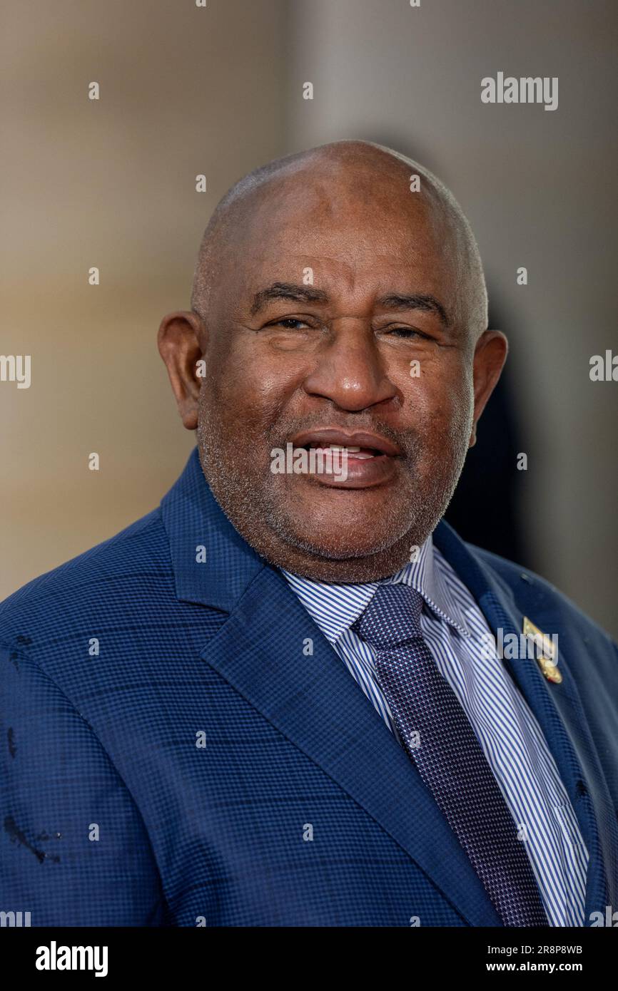 Paris france 22nd june 2023 president of comoros islands comores