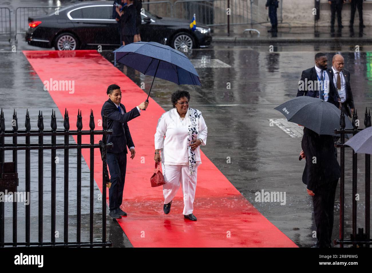 Paris, France. 22nd June, 2023. Prime Minister of Barbados (Barbade) Mia Mottley attends the ‘New Global Financing Pact' summit, at Palais Brognart, in Paris, France, on June 22, 2023. Photo by Ammar Abd Rabbo/ABACAPRESS.COM Credit: Abaca Press/Alamy Live News Stock Photo