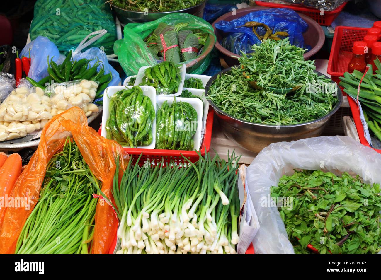 Korean food at traditional Gwangjang Market in Jongno district of Seoul