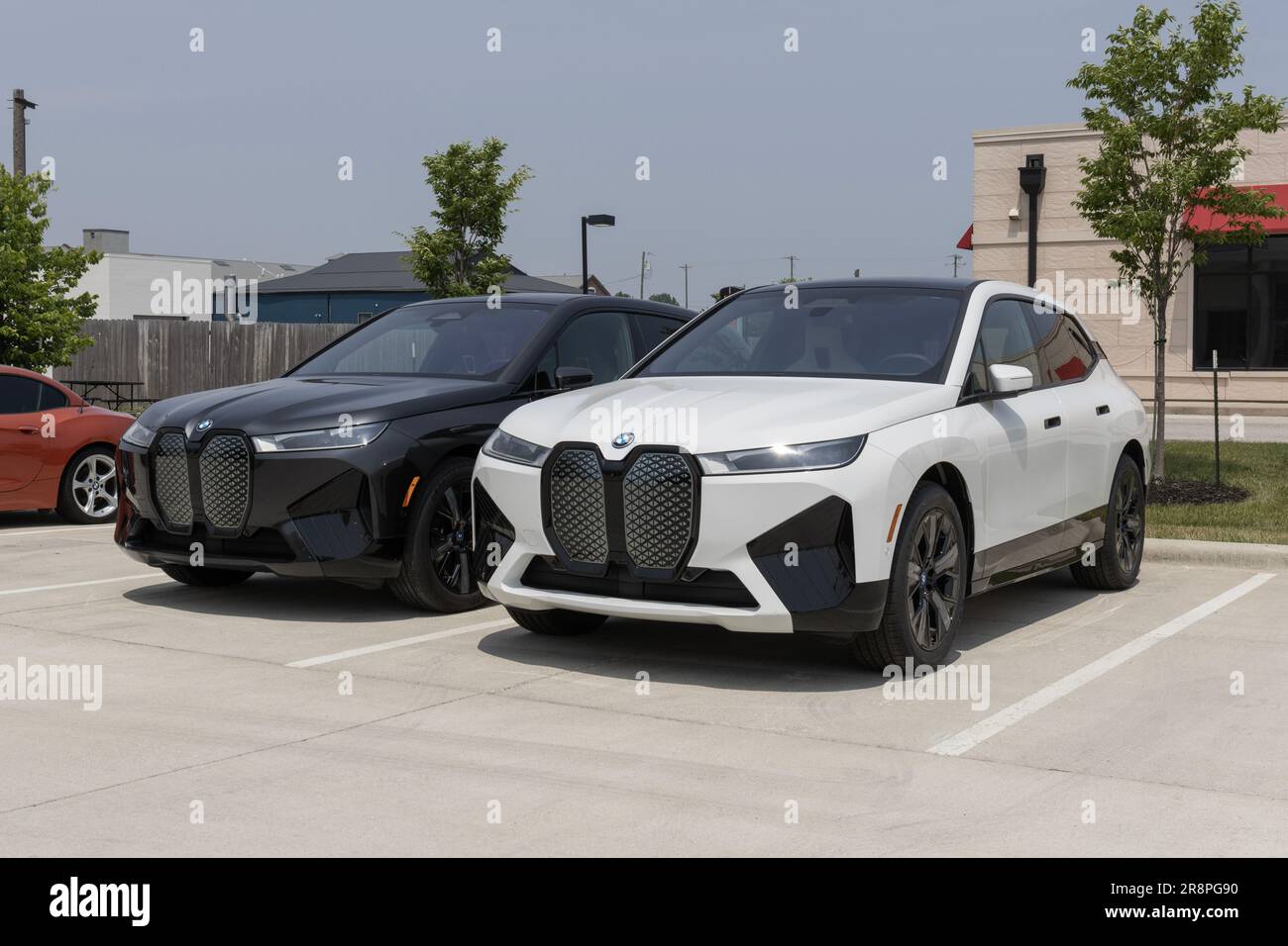 Lafayette - June 18, 2023: BMW iX xDrive50 EV Electric Vehicle display ...