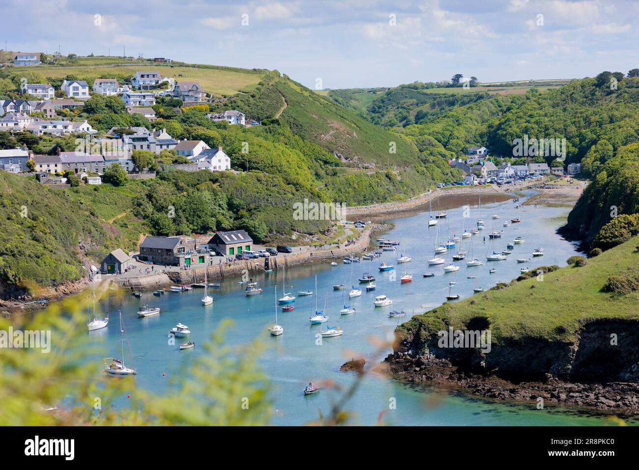 The coastal village of Solva St Brides Bay Pembrokeshire Wales Stock