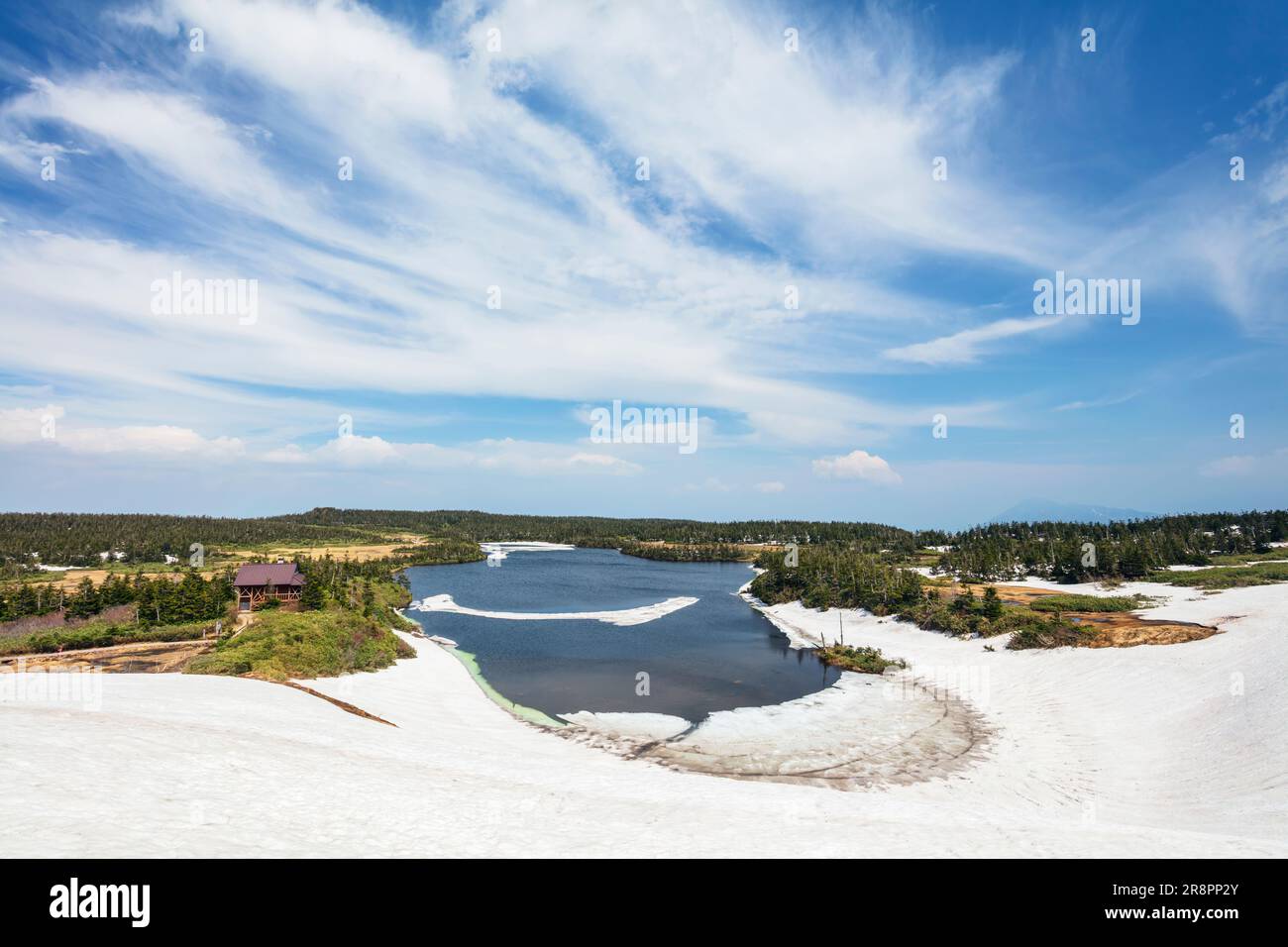 Hachiman-numa in Hachimantai Stock Photo