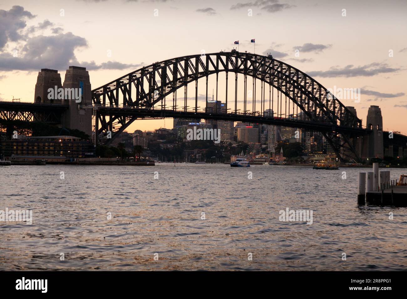 Sunset at the Sydney Harbour Bridge, Sydney, Australia Stock Photo - Alamy