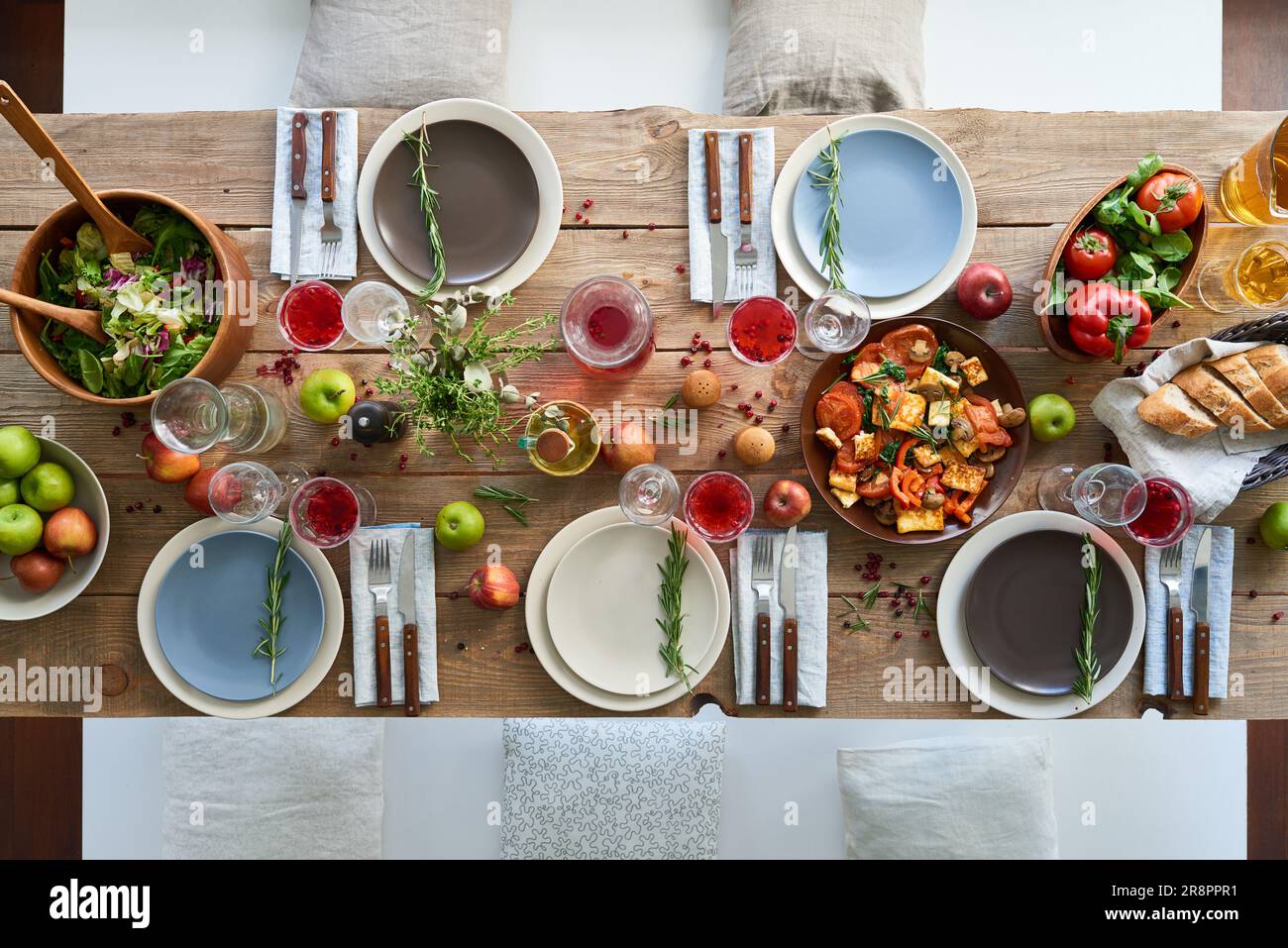 High angle dining table hi-res stock photography and images - Alamy